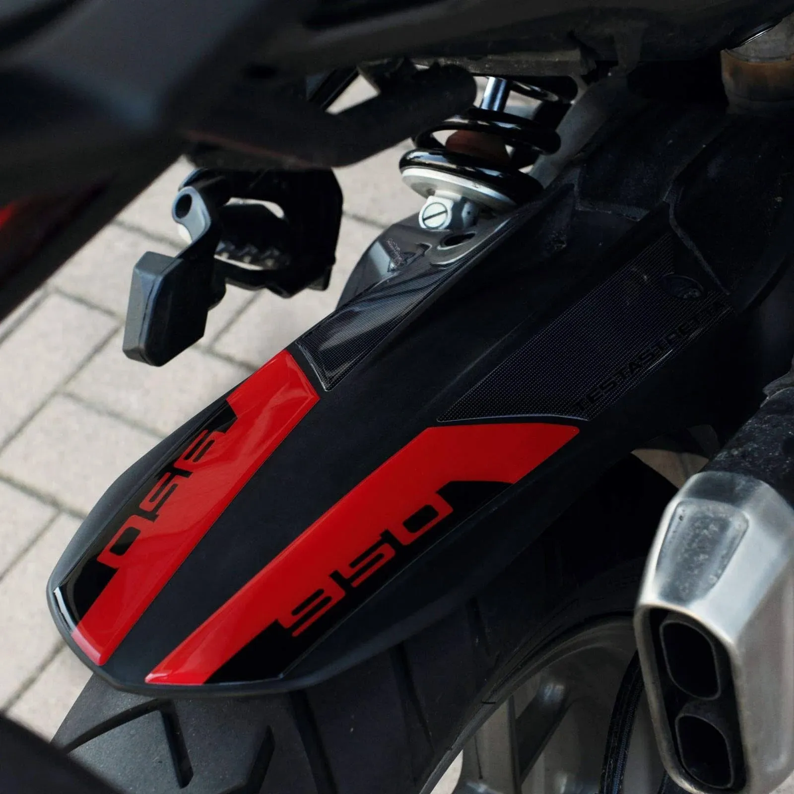 Ducati Multistrada 950 Stickers 3D Motorcycle Fender Rear Compatible 2020 Gel