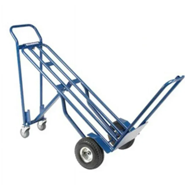 Global Industrial 3-in-1 Convertible Hand Truck with Pneumatic Wheels