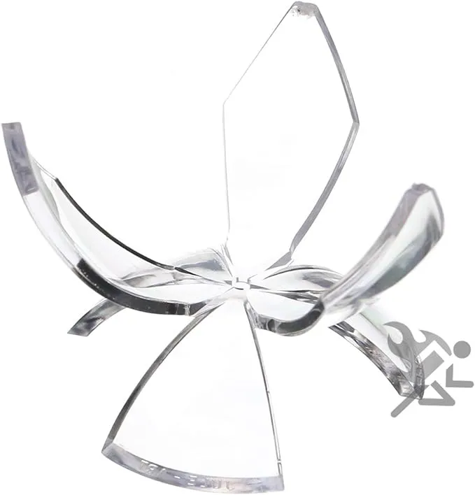 OnFireGuy, LLC 2-3/4" Acrylic Reversible Three Prong Tulip Display Stand, 3 Pack