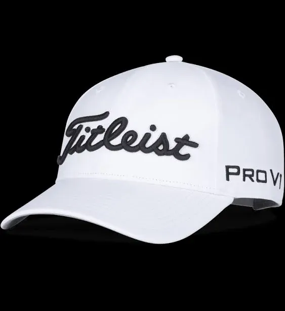 Titleist Tour Performance Staff Hat White/Black