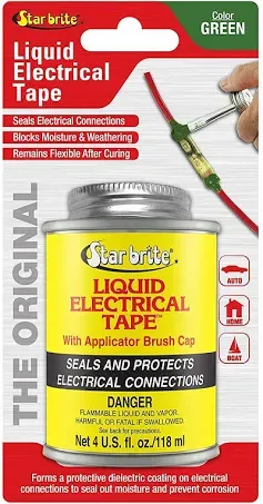 Star Brite Liquid Electrical Tape - 4 Oz Can with Applicator Brush Cap