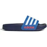 Adidas Kids' Adilette Shower Slides, Blue/White