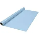 Solid Light Blue Plastic Tablecloth Roll 100ft Party Banquet Holiday Table Decor