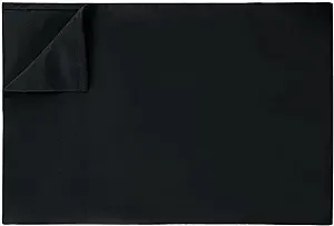 Ghooss Full Size Flat Sheet,Ultra Soft and Wrinkle Bedding Flat Sheet,1 Pack(Black,Full)