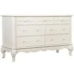 Aurora Blush Pink Double Dresser (7-Drawer)