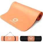 Primasole 1/2 Thick Exercise Mat with Carry Strap & Case Mat for Yoga Pilates Fitness at Home and Gym 72" L x 24" W