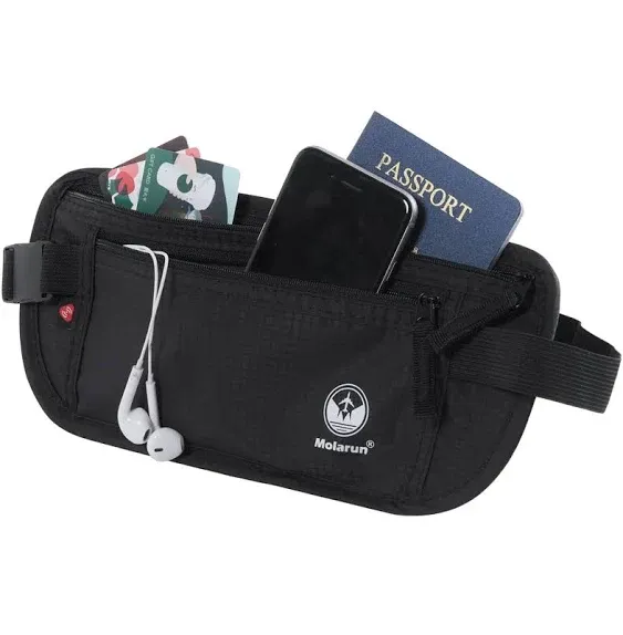 Money Belt Travel Wallet for Women Men RFID Blocking Passport Holder Travel P