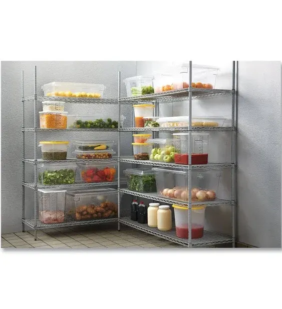 Rubbermaid FG330100CLR Clear Polycarbonate Food Storage Box - 26" x 18" x 15"