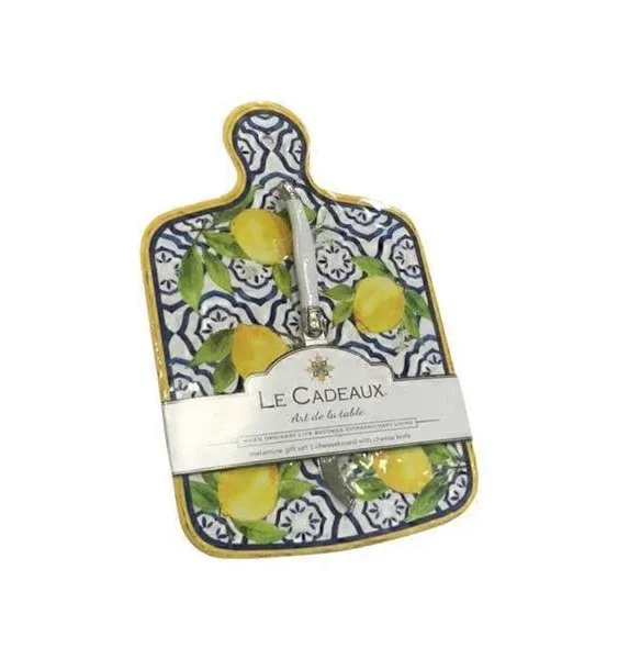 Le Cadeaux Melamine Cheeseboard with Cheese Knife Gift Set, Palermo