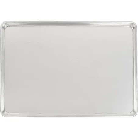 Vollrath 9001 Wear-Ever Full Size 16 Gauge 18" x 26" Wire in Rim Aluminum Bun / Sheet Pan