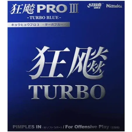 NITTAKU - HURRICANE PRO 3 - TURBO BLUE - Table Tennis Rubber