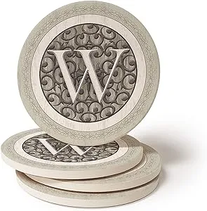 CoasterStone Monogram W Coasters