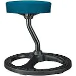 Fitness Seat, ADHD Chair Stool for Stability, Balance, Yoga, Office, School, Wellness, Active Sitting with Non-Slip Base and Washable Seat Cover-Blue