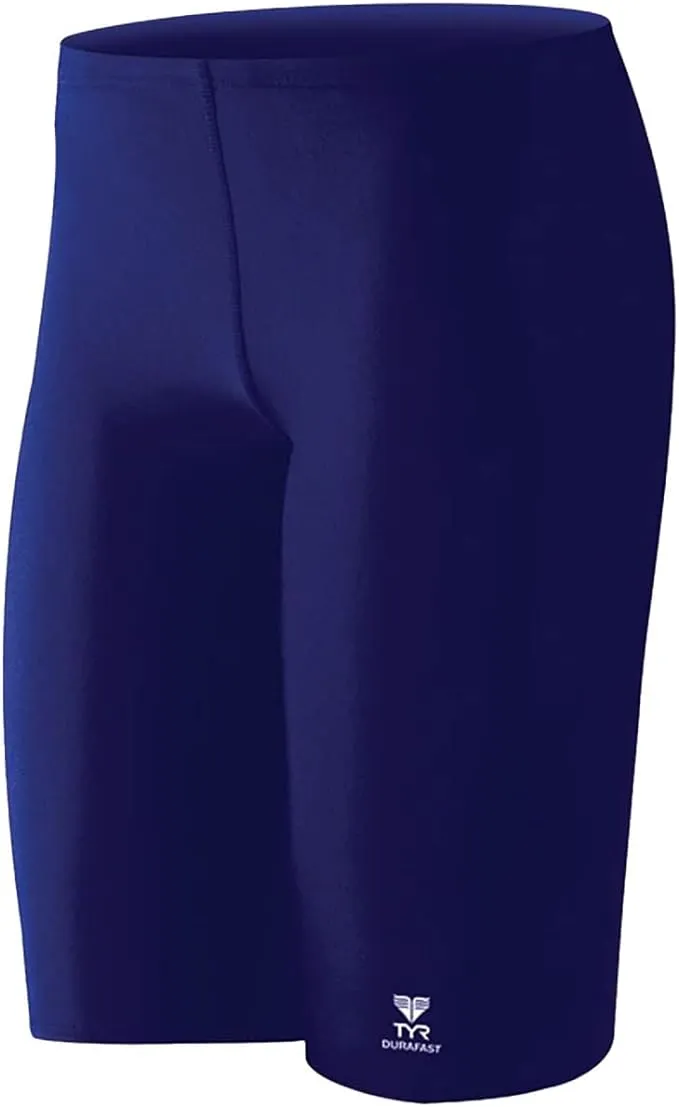 TYR Men's Durafast Solid Jammer 34 Navy