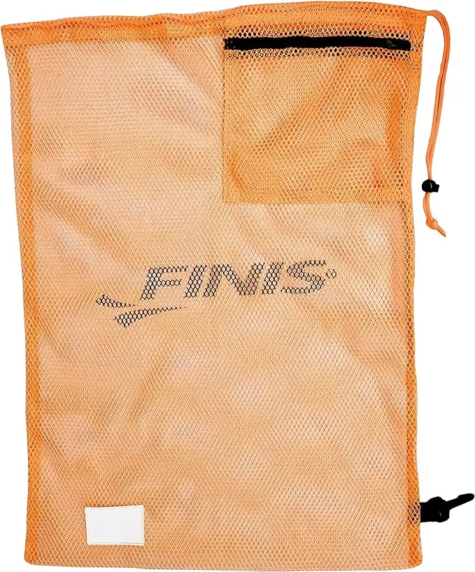 Finis Mesh Gear Bag Swimming Training Waterproof Carry All Dry PEACH SKY BLUE 