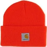 Carhartt Youth Knit Acrylic Watch Hat USA Made Beanie OS NWT AH8990 Rasberry