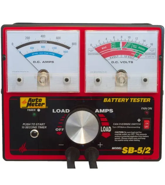 Auto Meter SB-5/2 800 Amp Variable Load Battery/Electrical System Tester