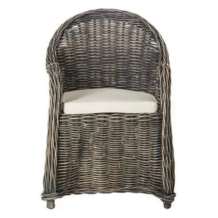 Safavieh Callista Black Wash Wicker Club Chair