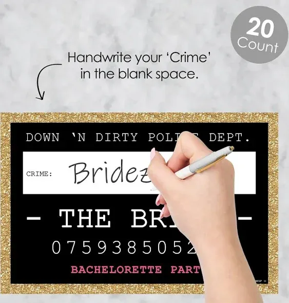 Girls Night Out Party Mug Shots - Bachelorette Party Photo Booth Props Party ...