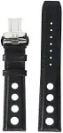 T852037163 20Mm Lug Black Leather Strap