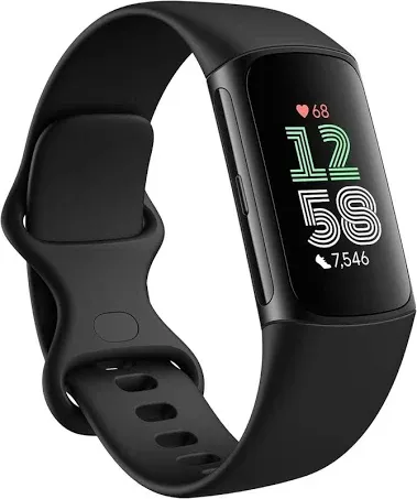 Fitbit Charge 6 Fitness Tracker with Google apps, Heart Rate Exercise Equipment