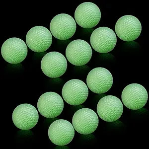 Vinbee 16 Pack Luminous Night Golf Balls Glow in the Dark Best Hitting.