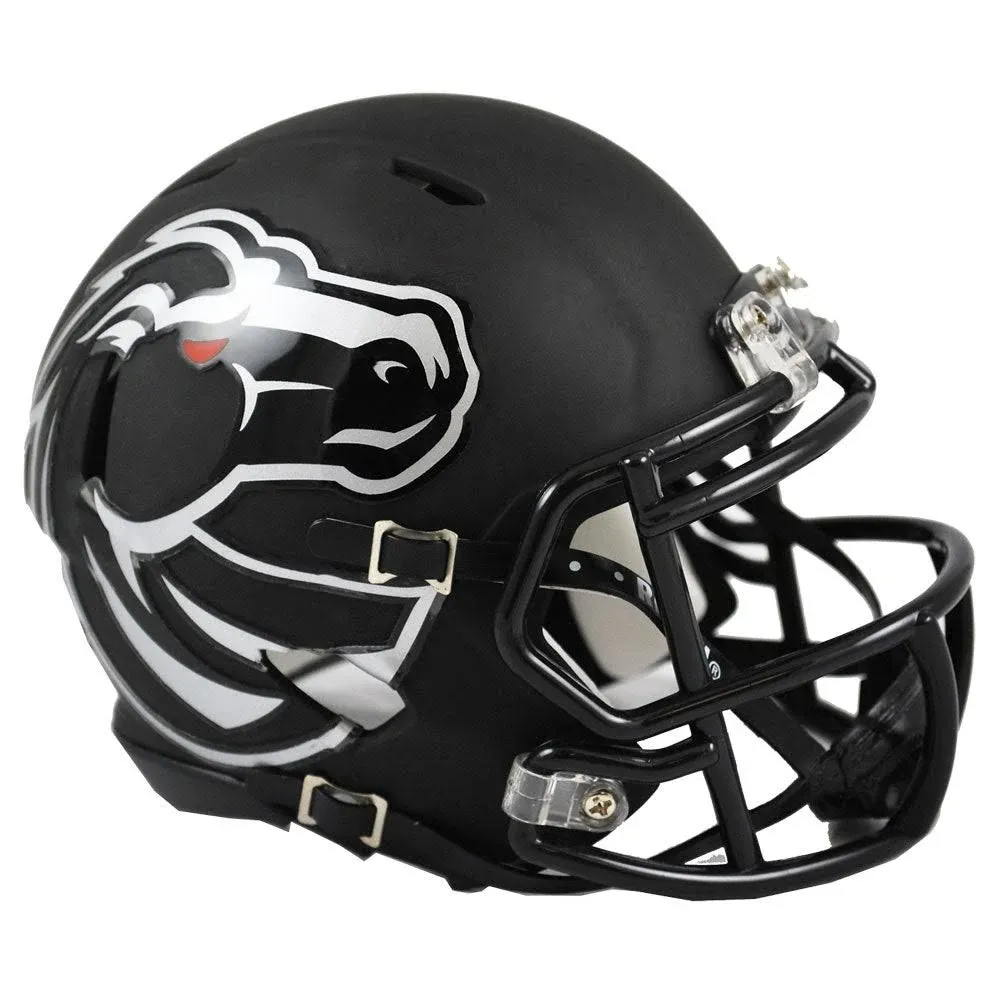 Riddell Boise State Broncos Matte Black Speed Mini Helmet