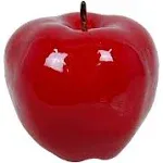 Flora Bunda 6" Artificial Shiny Large Centerpiece Apple,Red