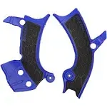 Acerbis X-Grip Frame Guards Black/Blue 2689411034 Blue | Black 0505-1653