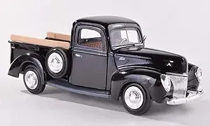 1940 FORD PICKUP TRUCK BLACK 1/24 DIECAST MODEL CAR BY MOTORMAX 73234