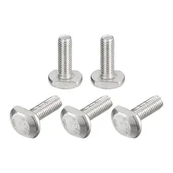 T-Slot Bolts, 5pcs M10x30mm Drop-in Stud Sliding Bolts 304 Stainless Steel