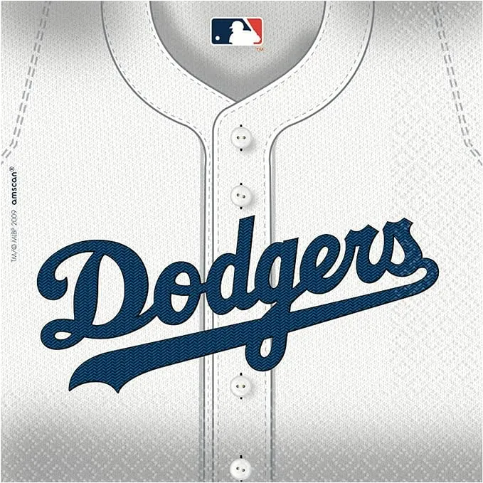 Amscan La Dodgers Luncheon Napkins - 36 count