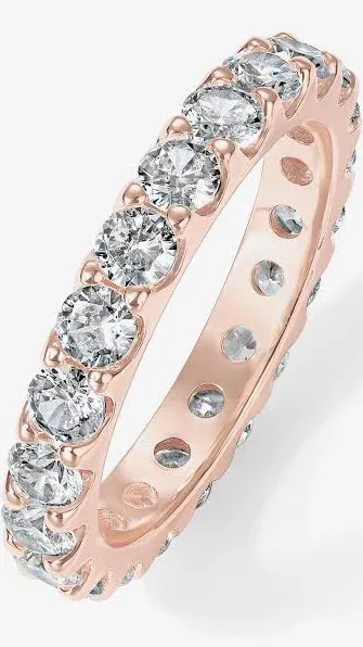 Cubic Zirconia Stackable Eternity Gold Rings for Women by PAVOI