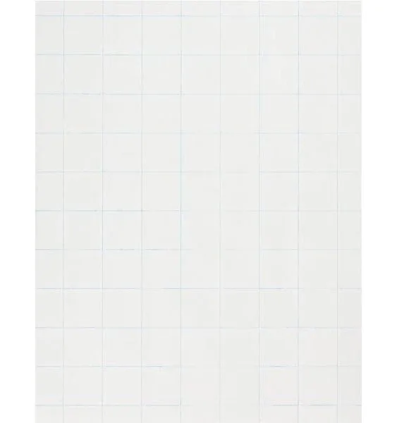 School Smart Double Sided Graph Paper, 8-1/2 x 11 in, 15 lb, 1 in Ruling, White, Pack of 500