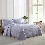 Beatrice Home Fashions Medallion Chenille Bedspread Full Lavender