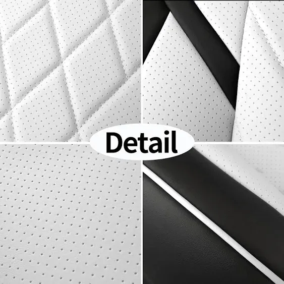 TAPHA Faux Leather Seat Cover Set for Tesla Model Y 2020-2022 Front Rear Seats