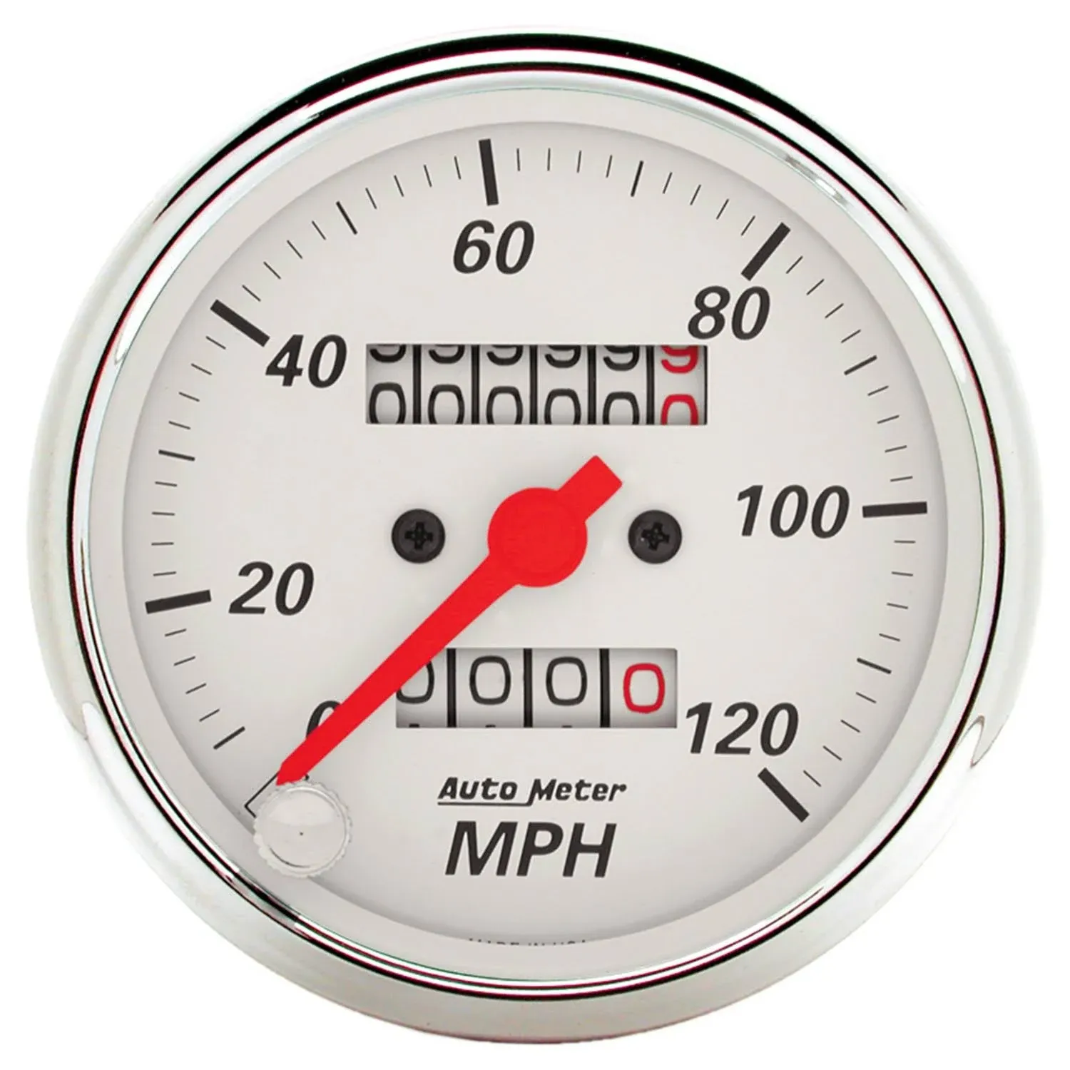 Autometer 1396 Arctic White Mechanical Speedometer