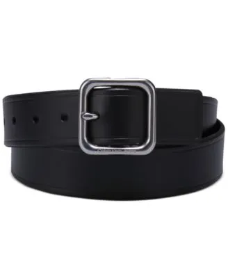 Calvin Klein Women's Square Buckle Leather Belt