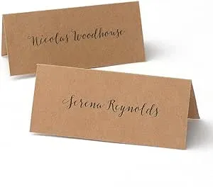 Gartner Studios® Kraft Printable Place Cards, 8 1/2"" x 11"", Pack Of 48