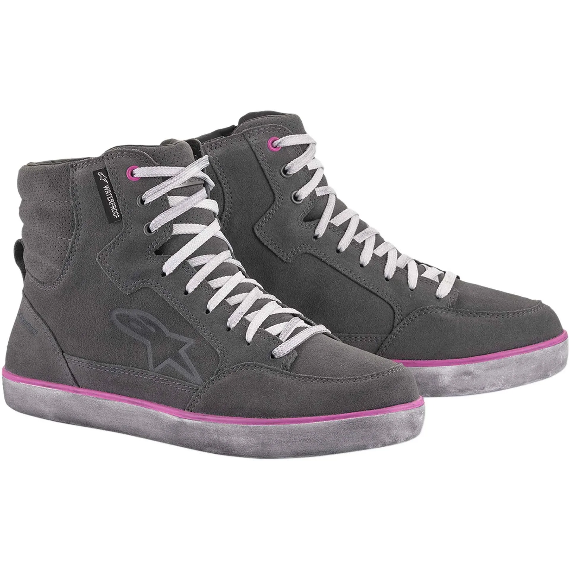 Alpinestars Women&#039;s J-6 Waterproof Shoes (Gray / Pink) 10.5