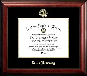 Lamar Cardinals Gold Embossed Diploma Frame