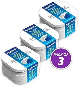 BrightWorks Dental Bath for Nightguards Dentures Retainers - Pack of 3