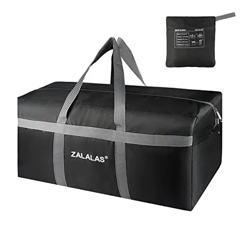 ZALALAS Travel Duffle Bag, 96L Foldable Extra Large Duffel bag Lightweight We...