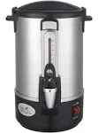 Classic Kitchen 28 Cup Capacity Hot Water Boiler Urn with New Twisloc˜ Safety Tap , Metal Spout, Stainless Steel Double Wall and Dual Heating Elements -- Instant Heating and with Reboil Capability when Refilled with Cold Water. Perfect for Keeping Piping