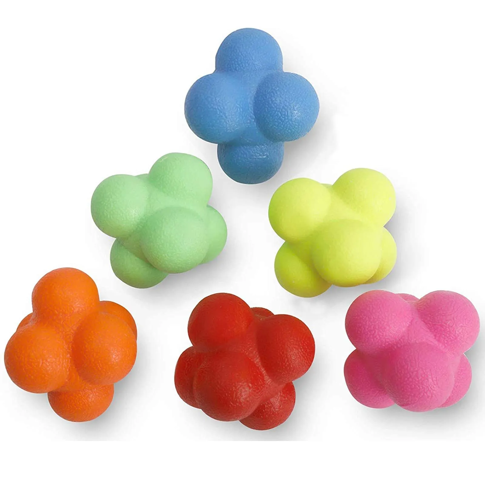 6 PCS Reaction Balls Bounce Balls for Hand-Eye Coordination &amp; Agility