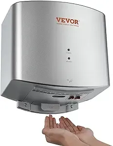 VEVOR Heavy Duty Commercial Hand Dryer 1400W Automatic High Speed ABS Warm Wind ...