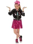 Rubies JoJo Siwa Bomber Jacket with Skirt and Bow Child's Costume, Medium