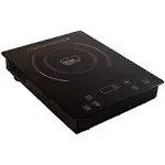 True Induction TI-1B Single Burner Counter Inset Energy Efficient Induction Cooktop Black