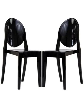 Modway Casper Clear Dining Chairs - Set of 2