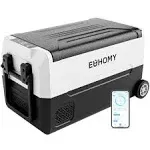 EUHOMY 12 Volt Refrigerator, 37QT(35L) 12V Fridge, Electric Cooler 12/24V DC 120-240V AC -4°F~68°F, 12V Freezer Removable Divider, Car Fridge for